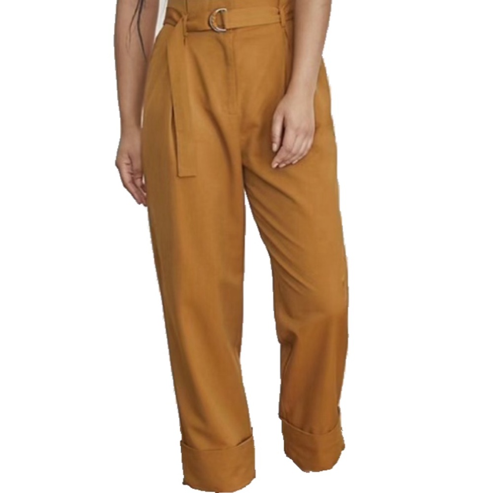 Elizabeth and James Mustard High-Waisted Trousers